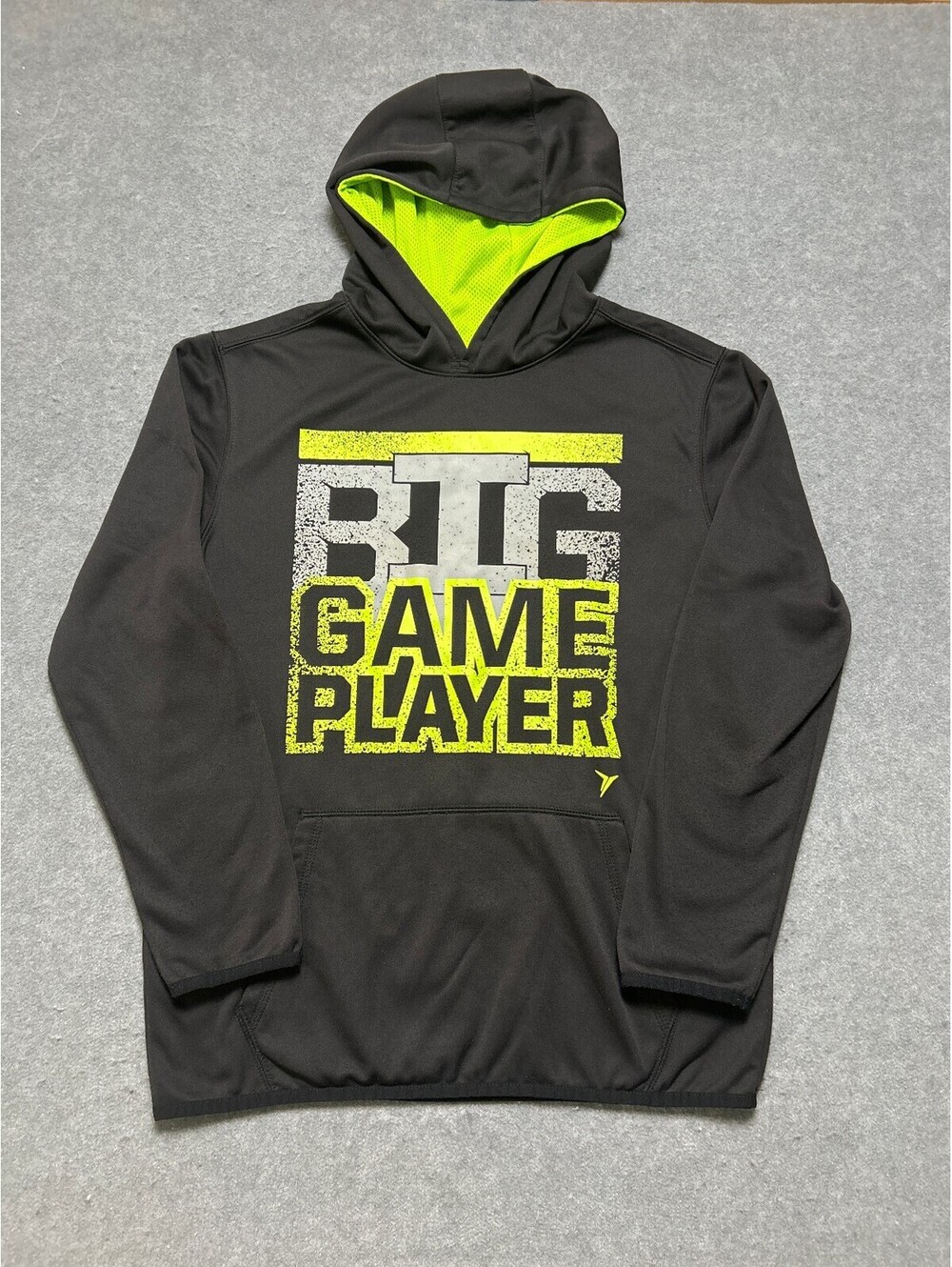 Old Navy Active Go-Dry Boys XL 14-16 Hoodie Big Game Player Black Neon